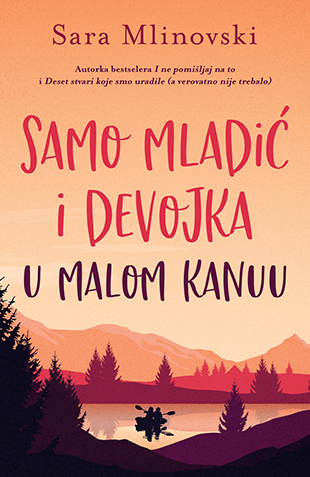 Samo mladić i devojka u malom kanuu