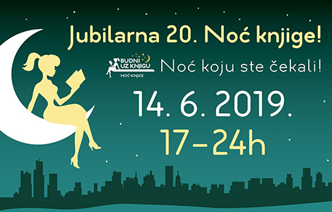 jubilarna 20 noć knjige 14 juna od 17 sati do ponoći  laguna knjige