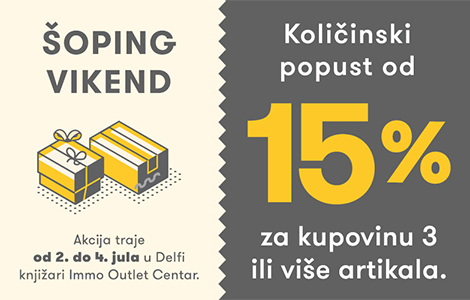 šoping vikend u immo outlet centru popusti u delfi knjižari laguna knjige