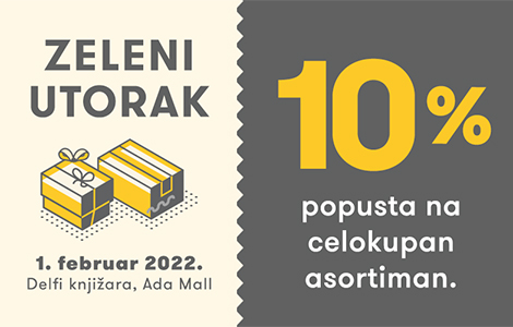 zeleni utorak u delfi gift shopu u tržnom centru ada mall laguna knjige