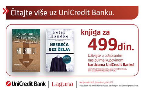 spremni za leto i dobru knjigu posebne povoljnosti za plaćanje karticama unicredit banke u delfi knjižarama laguna knjige