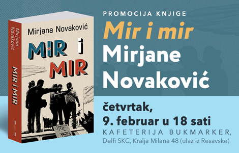 promocija knjige mir i mir mirjane novaković 9 februara laguna knjige