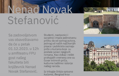 nenad novak stefanović 1 decembra na fakultetu primenjenih umetnosti laguna knjige