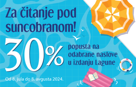 akcija za čitanje pod suncobranom od 8 jula do 8 avgusta 2024  laguna knjige